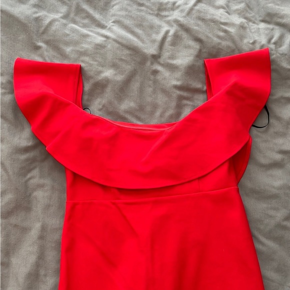 Red Ruffle Dress - Picture 4 of 5